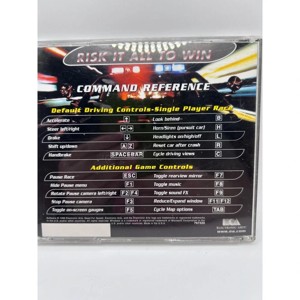 Vintage Need For Speed: High Stakes For PC CD-ROM Car Racing Computer Games 1999